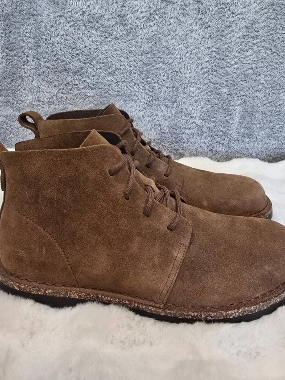 Birkenstock Uppsala Mid Dark Tea Brown Suede Men's Size 43 Regular/Wide or US 10